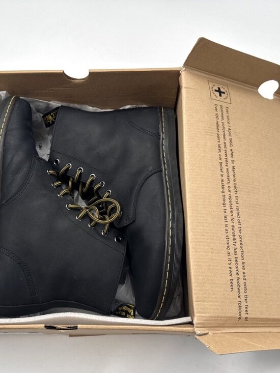 Dr Martens Tobias Men’s Leather Boots Black 13 M Wyoming Lace Up Hiking in Box main image 10